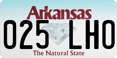 AR license plate 025LHO