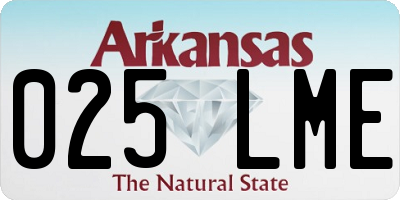AR license plate 025LME