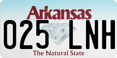 AR license plate 025LNH