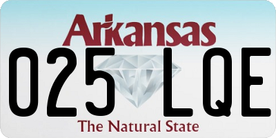 AR license plate 025LQE