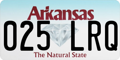AR license plate 025LRQ