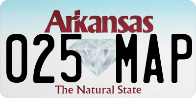 AR license plate 025MAP