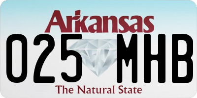 AR license plate 025MHB