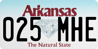 AR license plate 025MHE