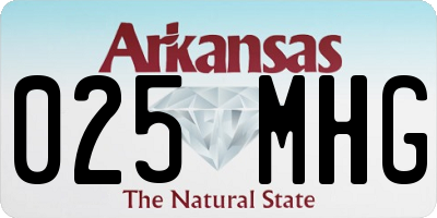 AR license plate 025MHG