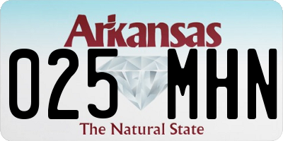 AR license plate 025MHN
