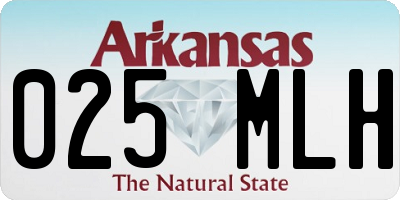 AR license plate 025MLH