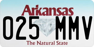 AR license plate 025MMV