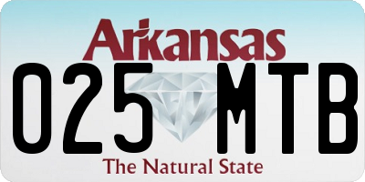 AR license plate 025MTB