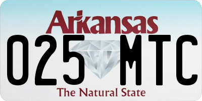 AR license plate 025MTC