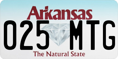 AR license plate 025MTG