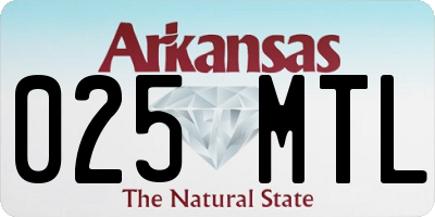 AR license plate 025MTL