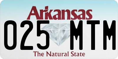 AR license plate 025MTM