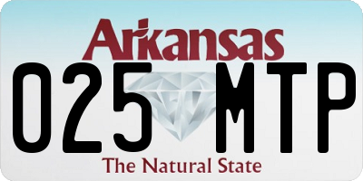 AR license plate 025MTP