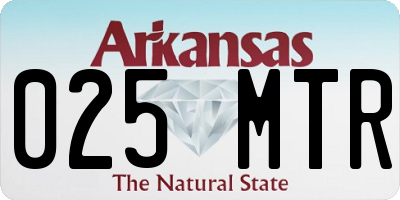AR license plate 025MTR