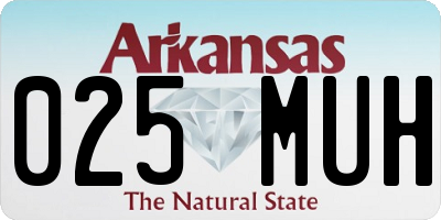 AR license plate 025MUH