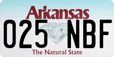 AR license plate 025NBF