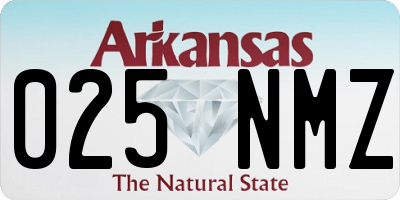 AR license plate 025NMZ