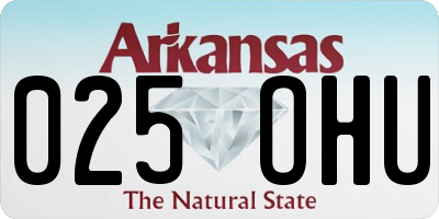 AR license plate 025OHU
