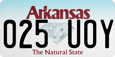 AR license plate 025UOY