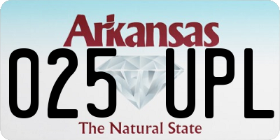 AR license plate 025UPL
