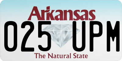 AR license plate 025UPM