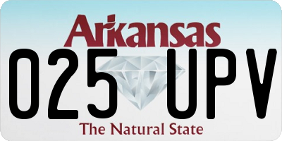 AR license plate 025UPV