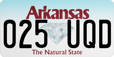 AR license plate 025UQD