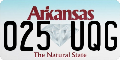AR license plate 025UQG