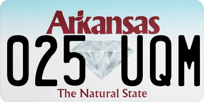 AR license plate 025UQM