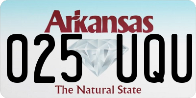 AR license plate 025UQU