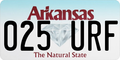AR license plate 025URF