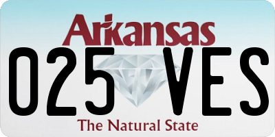AR license plate 025VES