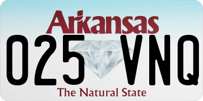 AR license plate 025VNQ