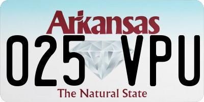AR license plate 025VPU