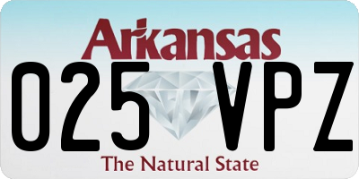 AR license plate 025VPZ
