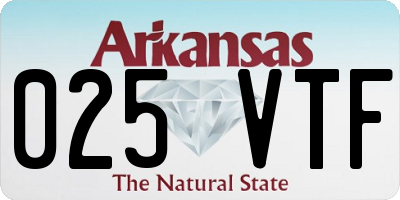 AR license plate 025VTF