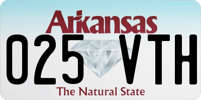 AR license plate 025VTH