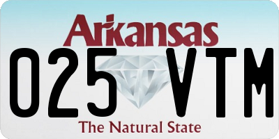 AR license plate 025VTM