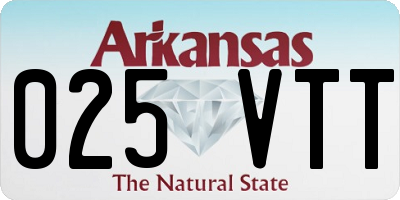 AR license plate 025VTT