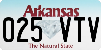 AR license plate 025VTV