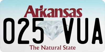 AR license plate 025VUA