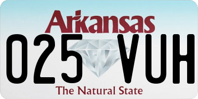 AR license plate 025VUH