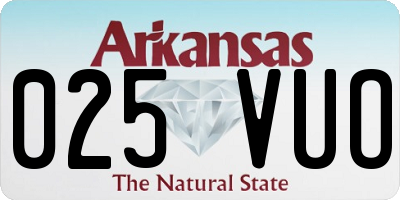 AR license plate 025VUO