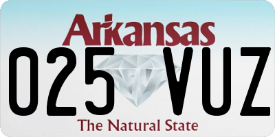 AR license plate 025VUZ