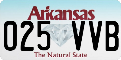 AR license plate 025VVB