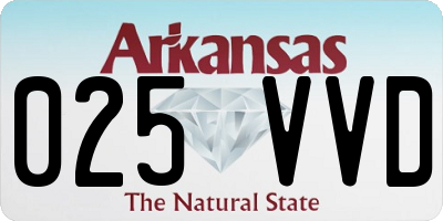 AR license plate 025VVD