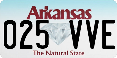 AR license plate 025VVE