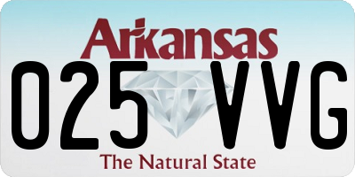 AR license plate 025VVG