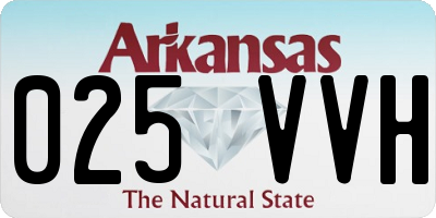 AR license plate 025VVH